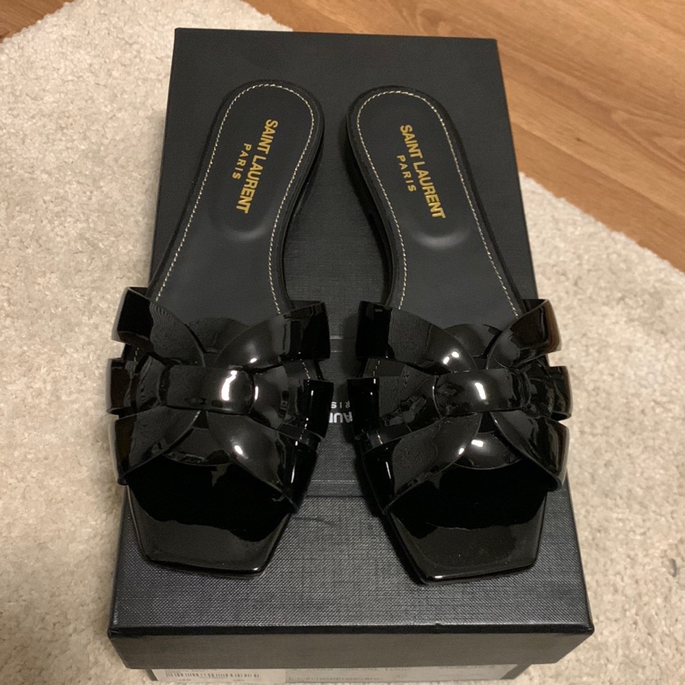 Saint Laurent Vernice Tribute sandals, brand new